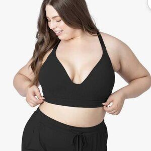 Kindred Bravely Ribbed Cotton Nursing and Maternity Bra XL B NWT Soft Supportive